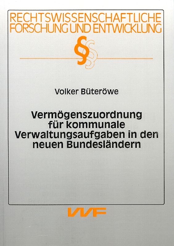 Vermögenszuordnung für kommunale Verwaltungsaufgaben in den neuen Bundesländern