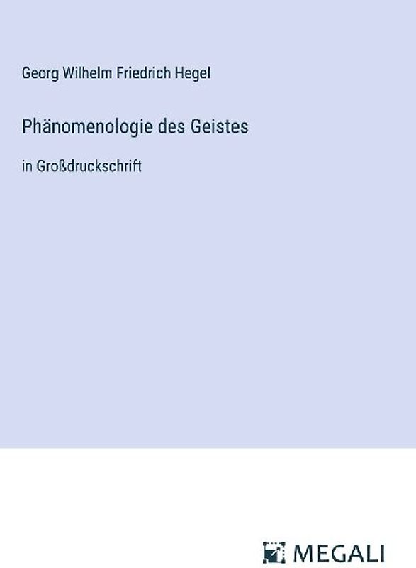 Phänomenologie des Geistes