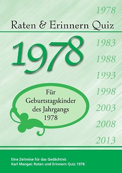 Raten und Erinnern Quiz 1978