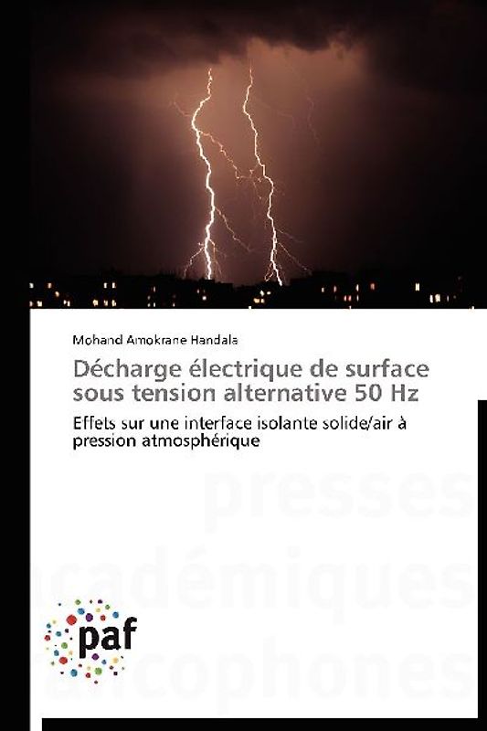 Décharge électrique de surface sous tension alternative 50 Hz
