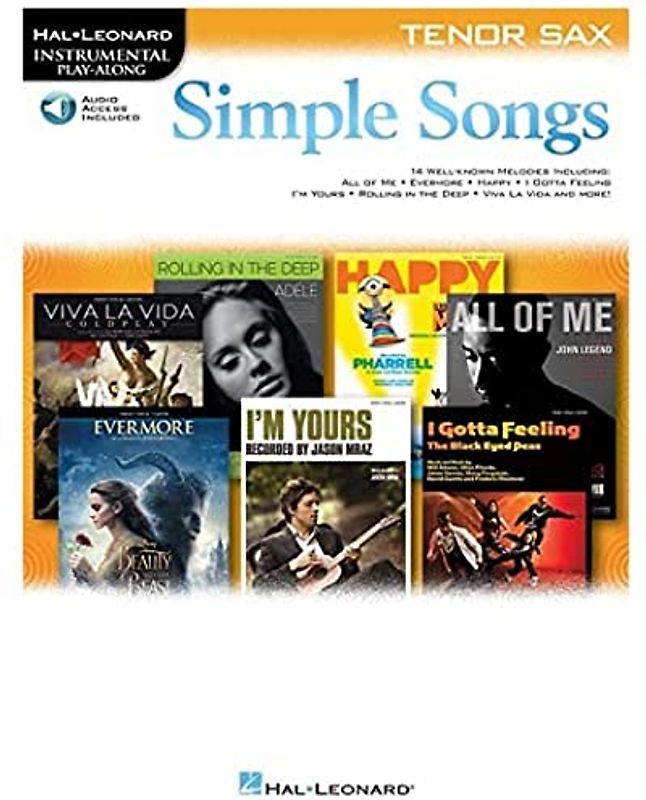 Simple Songs: Tenor Saxophone (Hal Leonard Instrumental Play-Along): With Downloadable Audio
