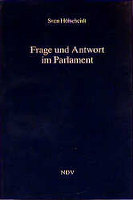 Frage und Antwort im Parlament