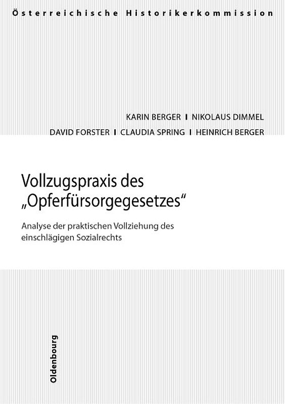 Vollzugspraxis des "Opferfürsorgegesetzes"