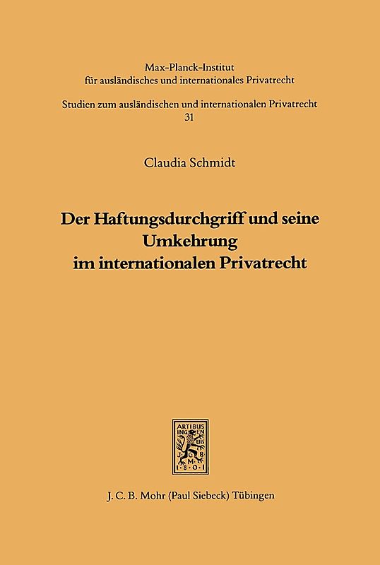 Der Haftungsdurchgriff und seine Umkehrung im internationalen Privatrecht