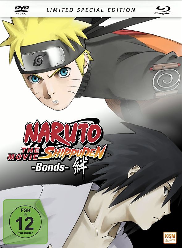 Naruto Shippuden - The Movie: Bonds (Mediabook, + DVD) Blu-ray Disc