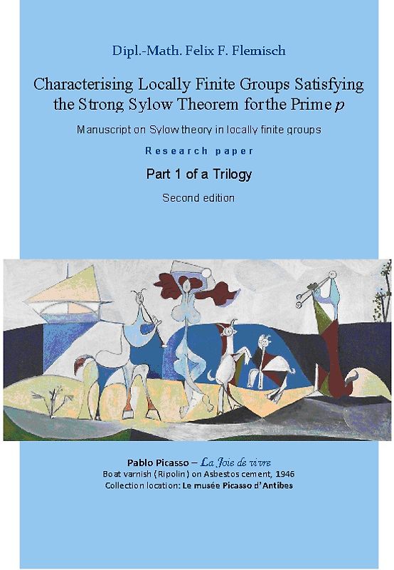 Characterising Locally Finite Groups Satisfying the Strong Sylow Theorem for the Prime p - Part 1 of a Trilogy