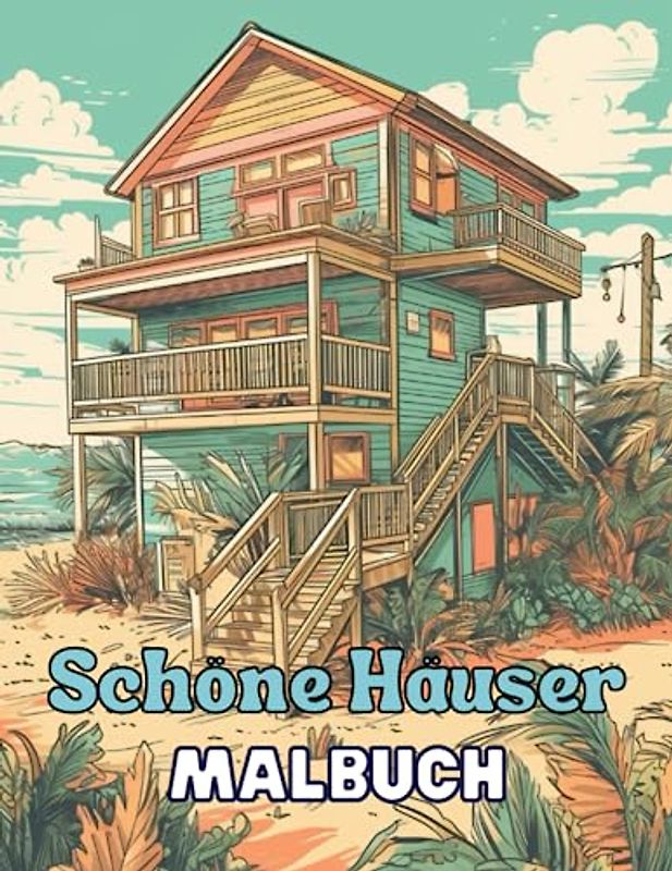 Schöne Häuser - Malbuch: Faszinierende Designs zum Entspannen und Kreativwerden: Tauche ein in die Welt wunderschöner Wohnhäuser und entfessle deinen inneren Künstler