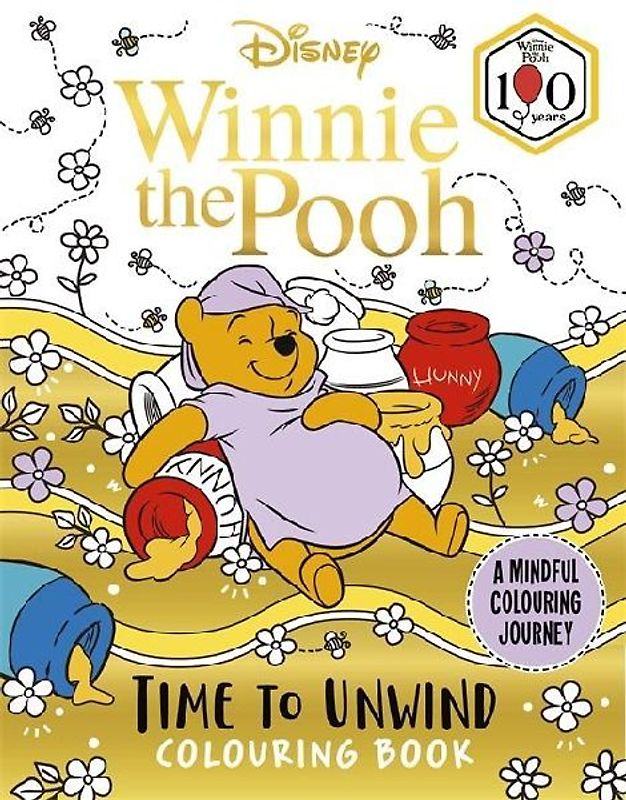 Disney Winnie the Pooh - Time to Unwind Colouring Book