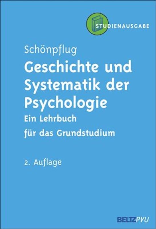 Geschichte und Systematik der Psychologie