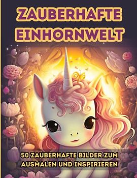 Zauberhafte Einhornwelt: 50 zauberhafte Bilder zum Ausmalen und Inspirieren: Ein Unicorn Ausmalbuch voller Fantasie und positiver Sprüche und Affirmationen für Kinder zum Mitsprechen und Wohlfühlen