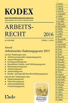 KODEX Arbeitsrecht 2016