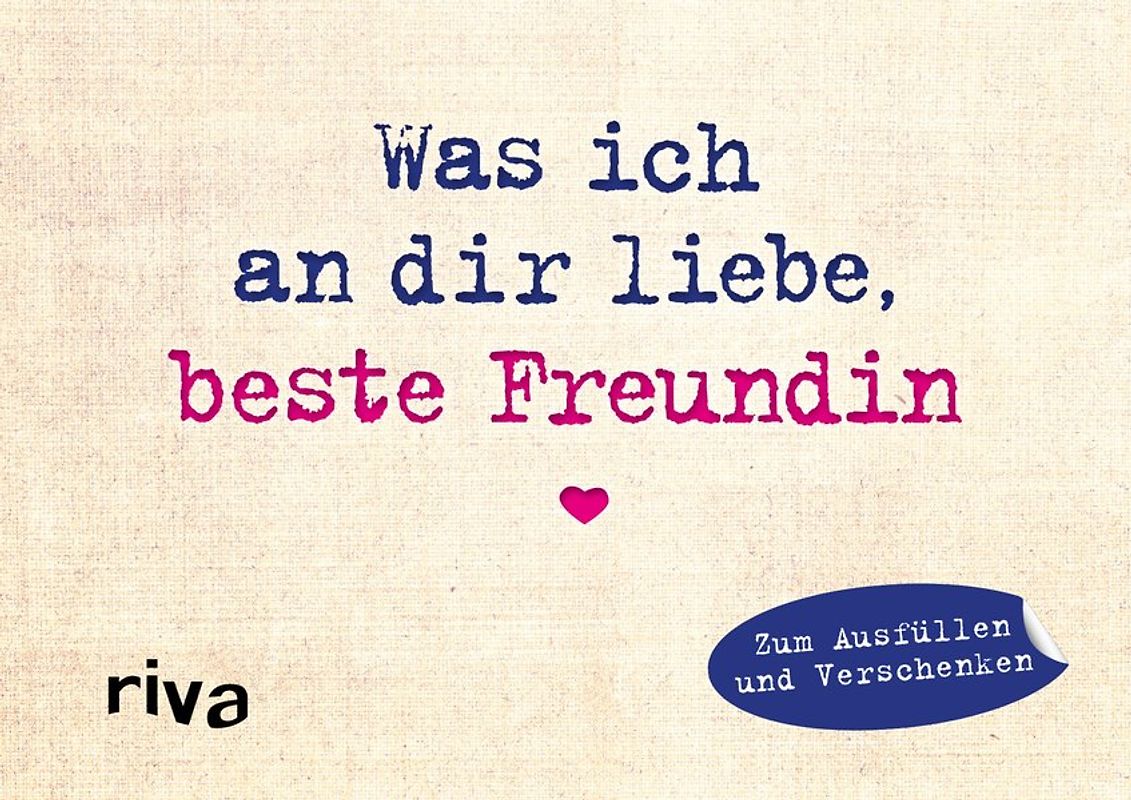 Was ich an dir liebe, beste Freundin – Miniversion