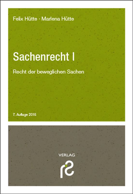 Sachenrecht I