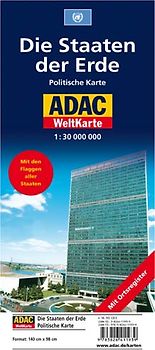 ADAC WeltKarte politisch 1:30 Mio.