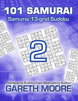 Samurai 13-grid Sudoku 2: 101 Samurai