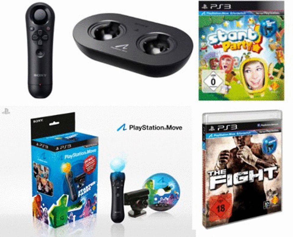 Move Bundle - Move Starter Pack + Move Navigationscontroller + Move Ladestation + Start the Party + The Fight PlayStation 3