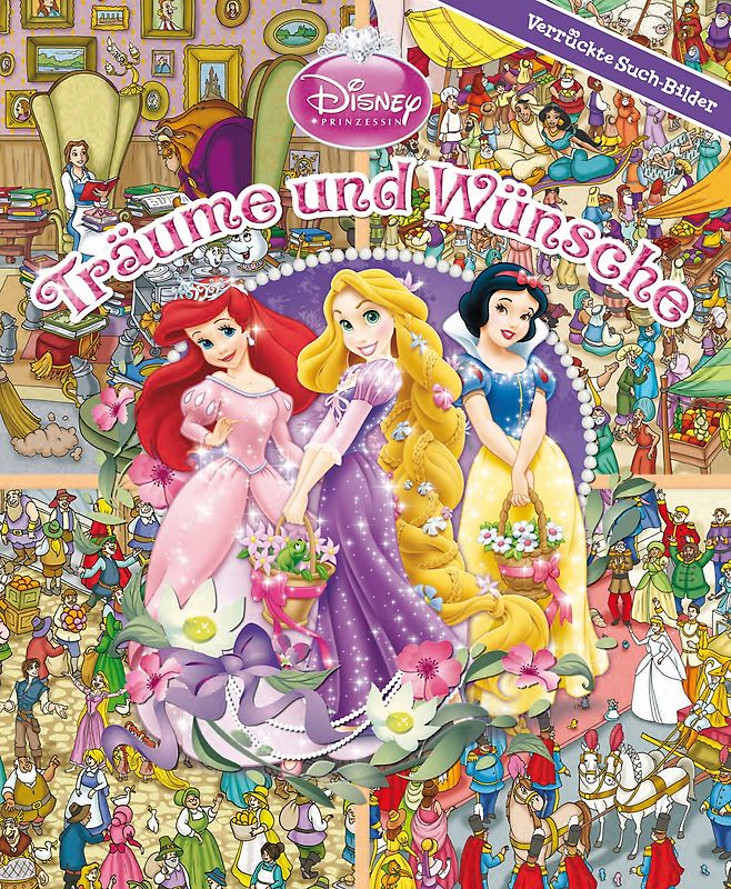 Verrückte Such-Bilder, Hardcover, Disney Prinzessin, Träume und Wünsche