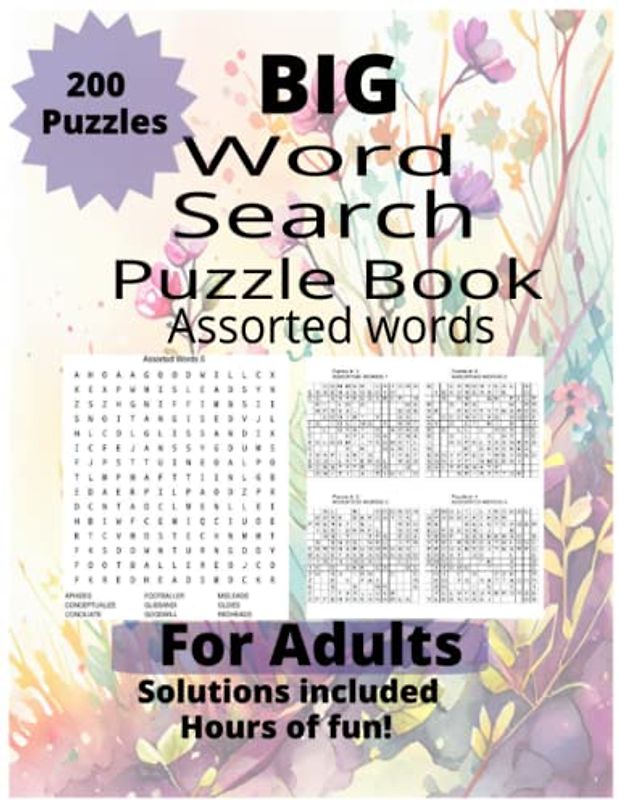 The BIG Word Search Puzzle Book-Springtime covers: Assorted Words
