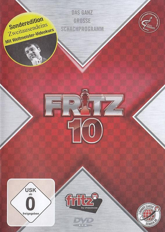 Fritz 10 [Sonderedition Zweitausendeins, mit Weltmeister-Videokurs] PC Spiele