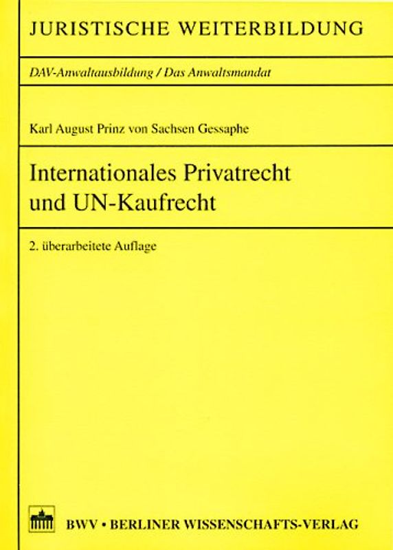 Internationales Privatrecht und UN-Kaufrecht