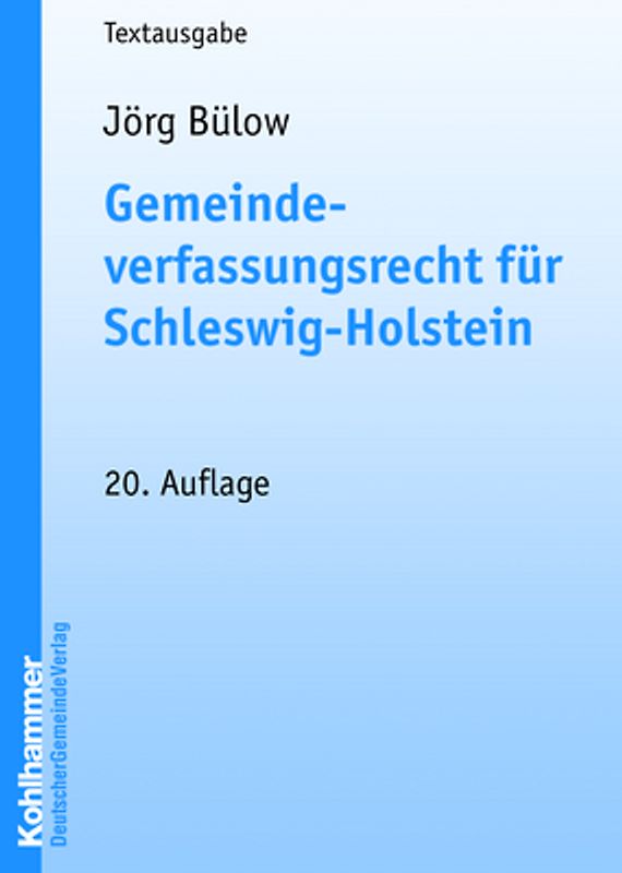 Gemeindeverfassungsrecht für Schleswig-Holstein