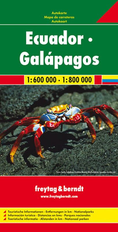 Ekuador - Galapagos. 1:600000 - 1:800000