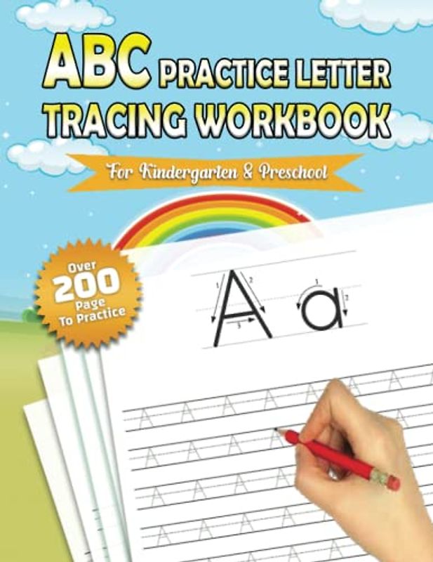 ABC practice Letter Tracing Workbook for Kindergarten & Preschool: Alphabet Handwriting Practice workbook for kids: Preschool writing Workbook with ... & Math for Preschool & Kindergarten 8.5 x