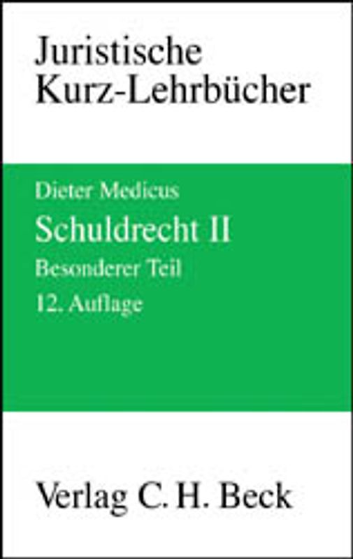 Schuldrecht II Besonderer Teil