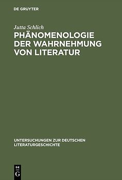 Phänomenologie der Wahrnehmung von Literatur