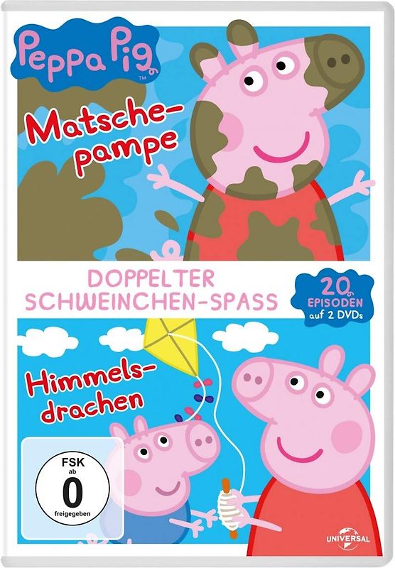 Peppa Pig - Volume 4+5 - Matschepampe & Himmelsdrachen [2 DVDs] DVD