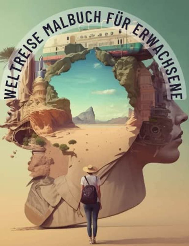 Das Weltreise Malbuch für Erwachsene - Gehe auf deine malerische Weltreise / Entspannung / Sehenswürdigkeiten / Travel