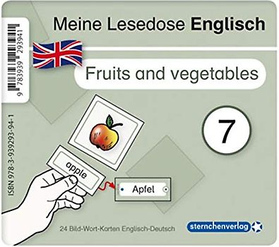 Meine Lesedose Englisch 7 - Fruits and vegetables - Grundwortschatz Deutsch - Englisch: 24 Bild-Wort-Karten - ideal auch für: Integration - DaZ - DemeK