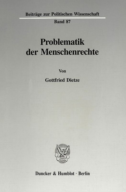 Problematik der Menschenrechte.
