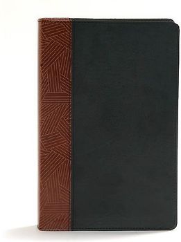 CSB Rainbow Study Bible, Black/Tan Leathertouch