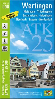 ATK25-L08 Wertingen (Amtliche Topographische Karte 1:25000)