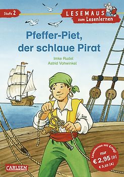 LESEMAUS zum Lesenlernen Stufe 2: Pfeffer-Piet, der schlaue Pirat