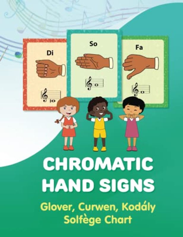 Chromatic Hand Signs: Glover, Curwen, Kodaly Solfege Chart