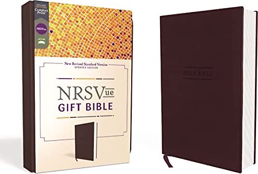 Nrsvue, Gift Bible, Leathersoft, Burgundy, Comfort Print