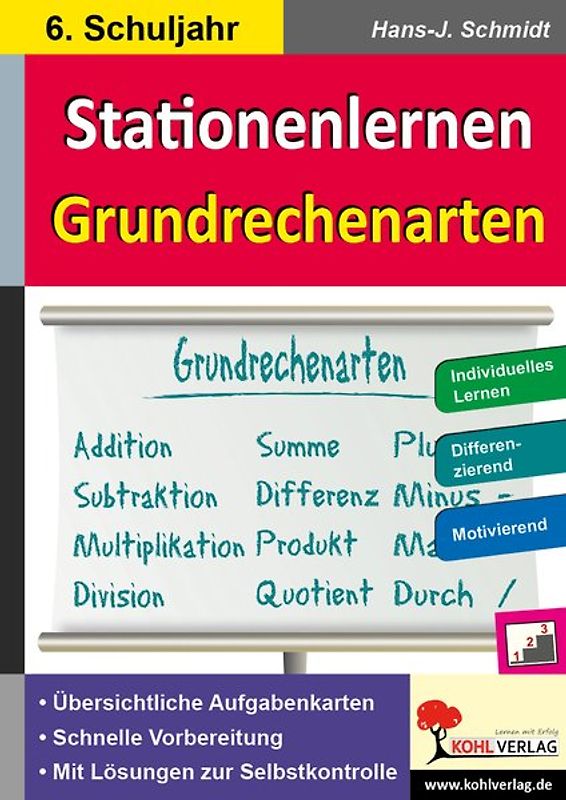 Stationenlernen Grundrechenarten / Klasse 6