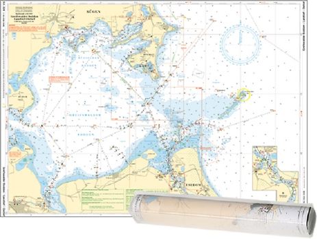 Einzelkarte Greifswalder Bodden - Landtief - Osttief / Landtief - Kröslin / Mönchgut Having - Landtief (Ausgabe 2024)