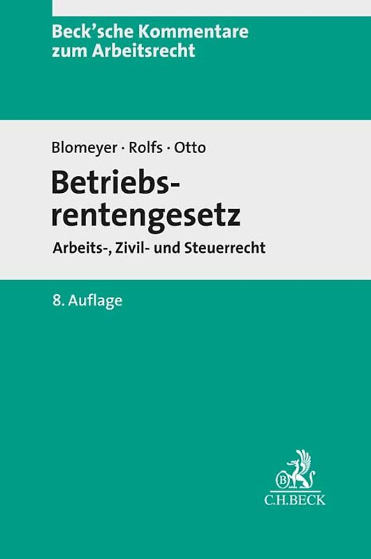 Betriebsrentengesetz. BetrAVG