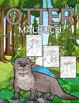 Otter-Malbuch: Meeresbewohner Tiere Für Erwachsene, für Otter-Liebhaber, mit 50 Paisley, Otter-Malvorlagen im Mandala-Stil Unterwasserfluss in Nationalparks zur Entspannung