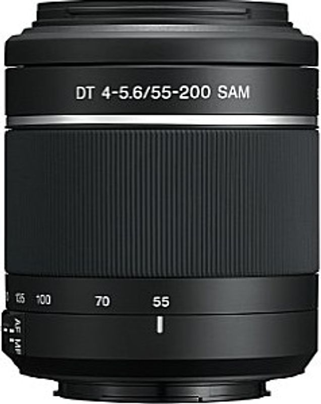 Sony DT 55-200 mm F4.0-5.6 APS-C SAM II 55 mm Objectif (adapté à Sony A-mount) noir