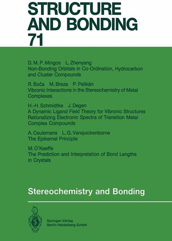 Stereochemistry and Bonding