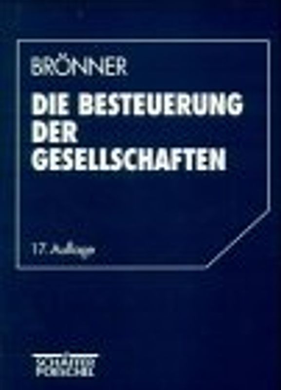 Die Besteuerung der Gesellschaften