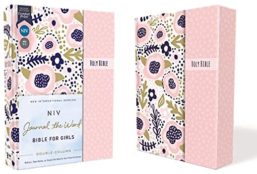 Niv, Journal the Word Bible for Girls, Double-Column, Hardcover, Pink, Magnetic Closure, Red Letter, Comfort Print