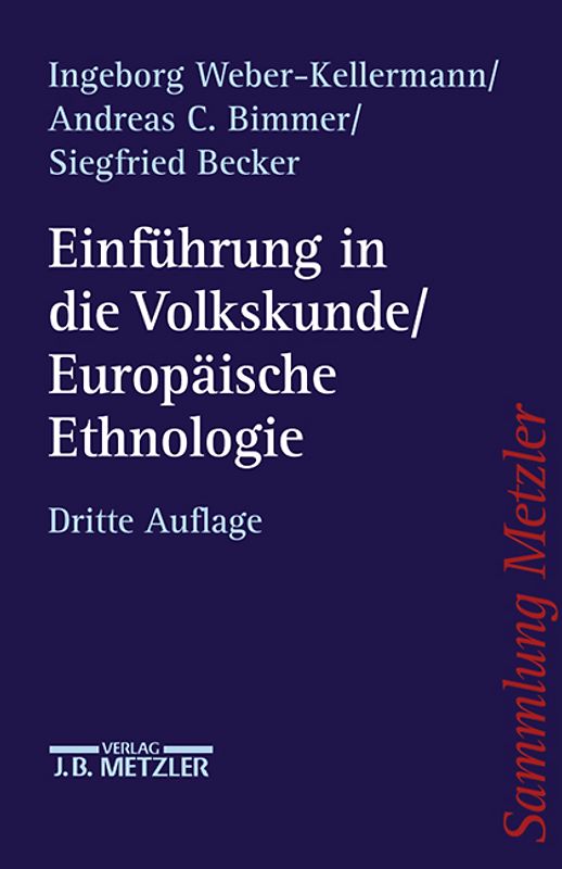 Einführung in die Volkskunde / Europäische Ethnologie