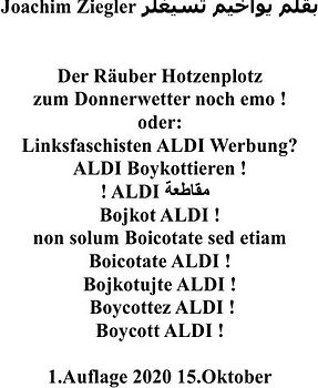Der Räuber Hotzenplotz zum Donnerwetter noch emo ! oder: Linksfaschisten ALDI Werbung? ALDI Boykottieren !