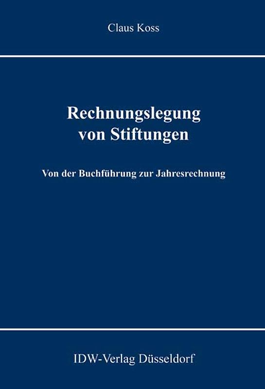 Rechnungslegung von Stiftungen