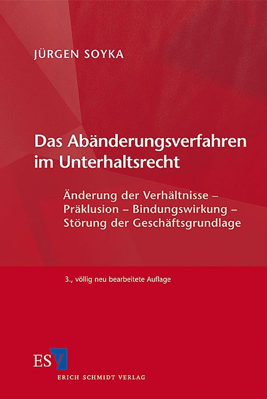 Das Abänderungsverfahren im Unterhaltsrecht